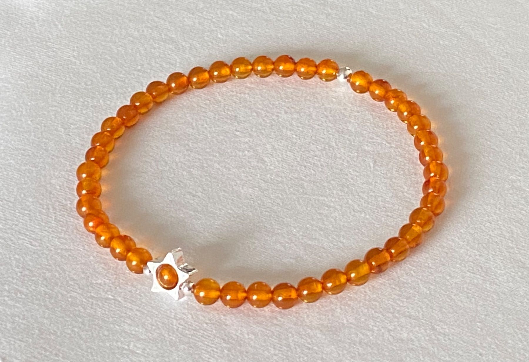 Bracciali & Braccialetti: Edelstein Armband Bernstein mit Silber auf Mass – Nuovo e nell'imballaggio originale da Zuzwil SG venduto da Lemliskat 2