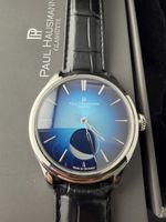 Paul Hausmann Glashütte Cadran Bleu Fumé Neuf Avec Boîte Org
