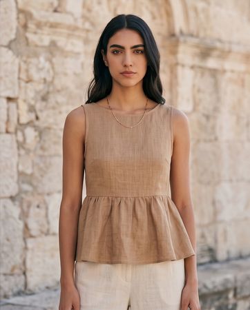 S.Oliver top camel - neuf - taille 36