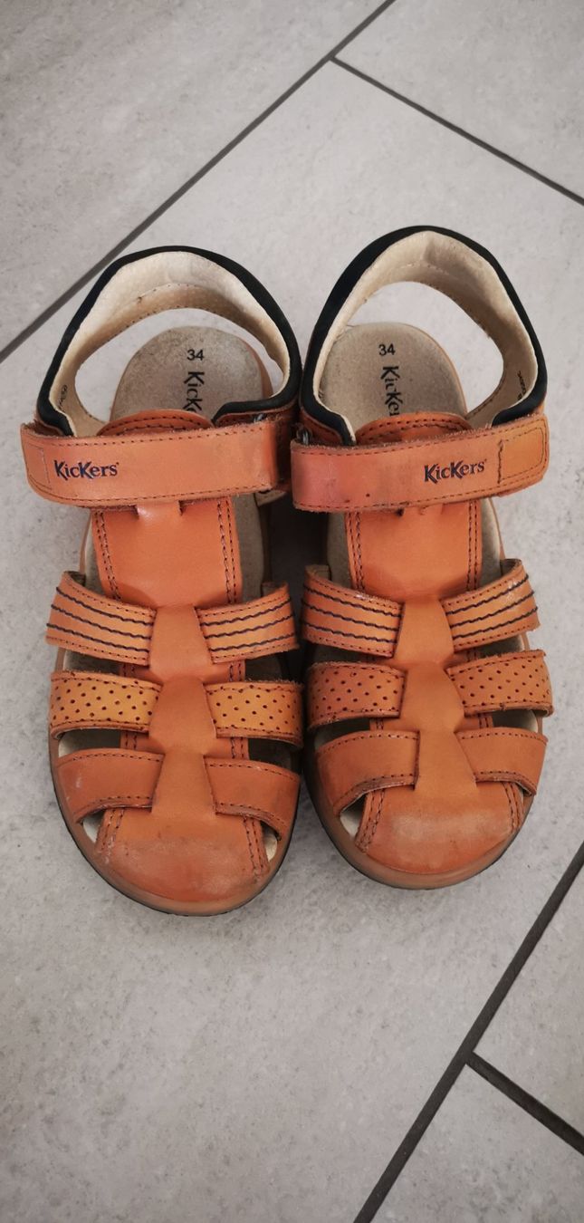 Kickers Scarpe per ragazzi: Kickers Sandalen, Grösse 34 – Usato da Benken SG venduto da Ele09