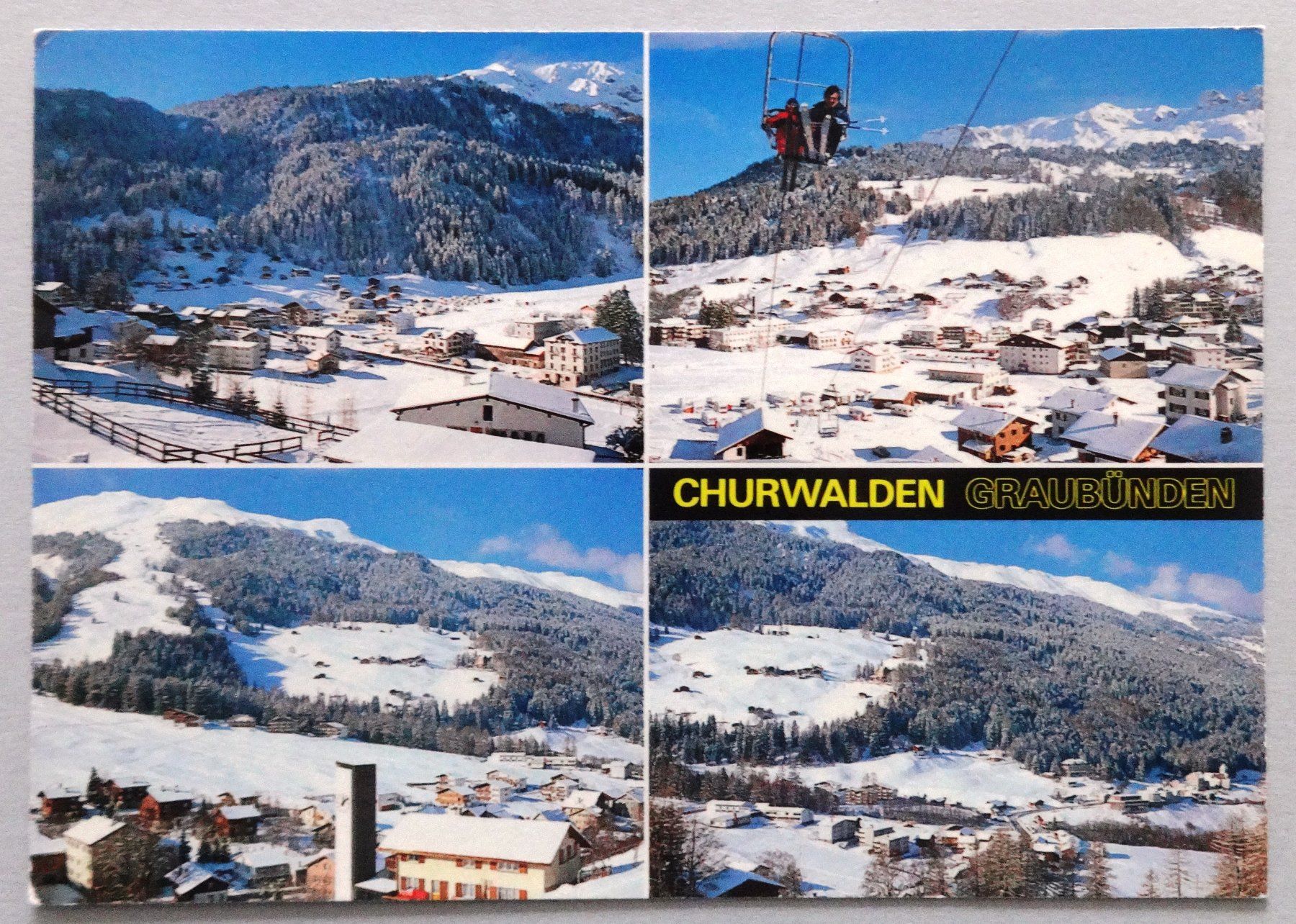 Cartoline postali: Churwalden – Usato da Fétigny venduto da Billy2miny
