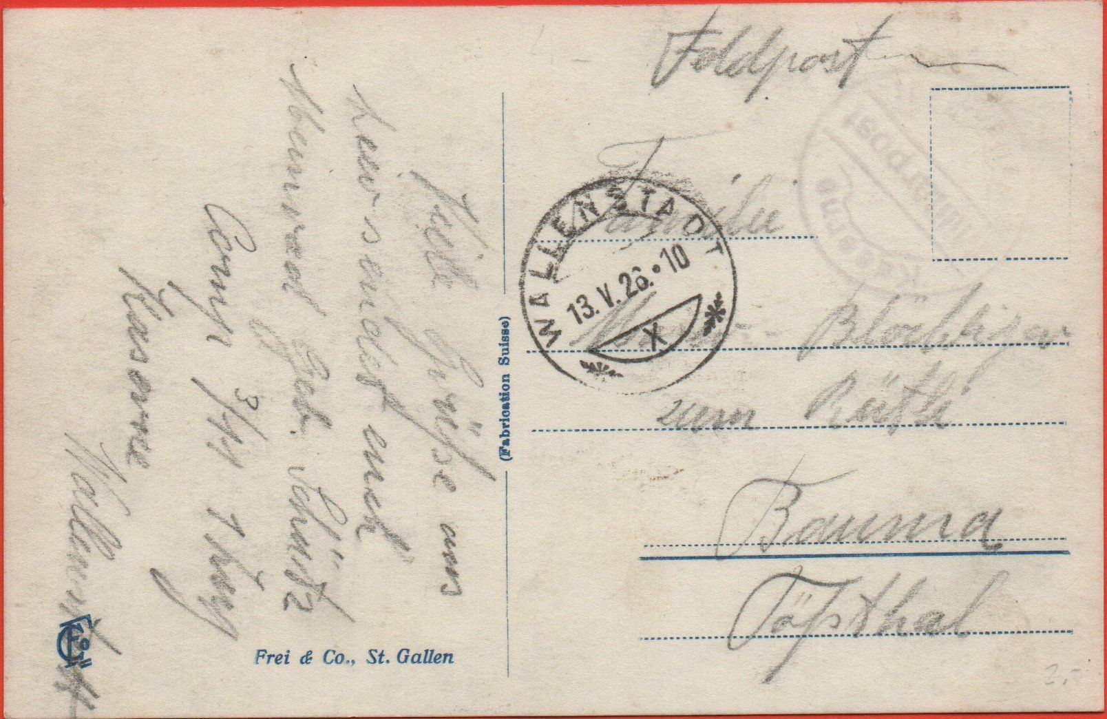 Cartoline postali: WALENSTADT – Usato da Jona venduto da philajona 1