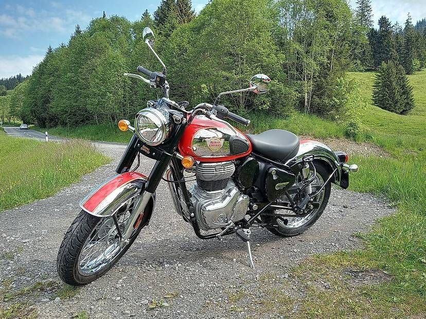 Royal Enfield Strasse: Zu Verkaufen: Royal Enfield 350 Classic Chrome Red – Gebraucht aus Hasle LU von Stom7