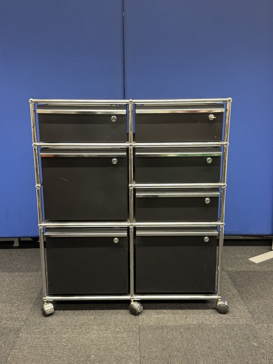USM Banconi: USM Haller Rollcontainer/Kommode, Schwarz – Usato da Bern venduto da samryan