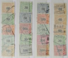 SWITZERLAND: Lot des timbres ferroviaires, O