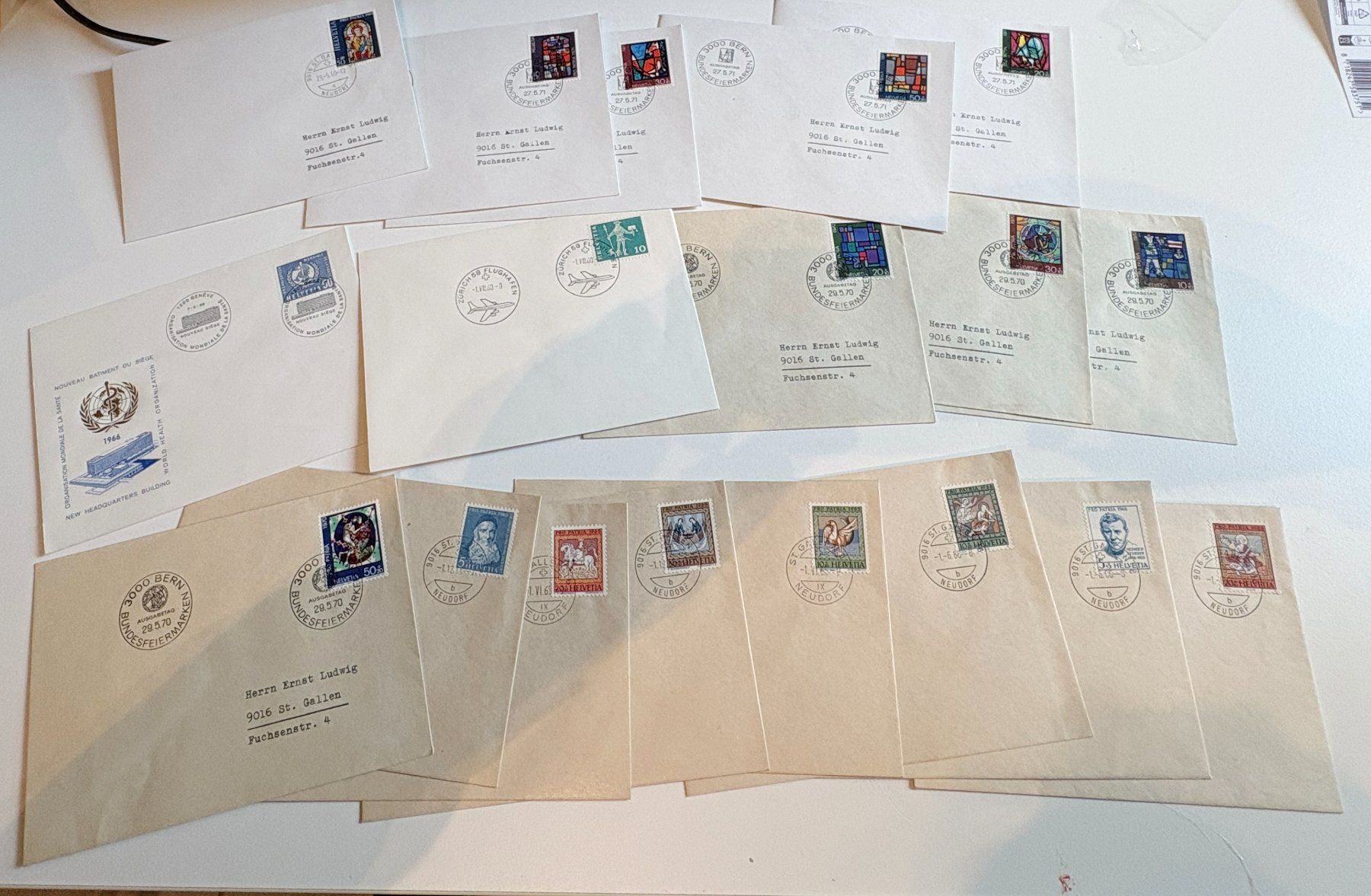 Tutti i francobolli: PRO PATRIA LOT FDC – Usato da Riva san vitale venduto da abd_p86k