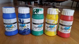 gebraucht: 5 Acrylfarben à 500ml DALER ROWNEY