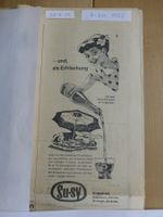 Werbung Getränke Su-Sy,  1955
