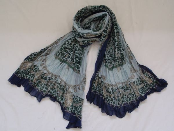 Foulards, Tücher & Schals: LEOPARDENMUSTER UND CHAINS SCHAL – Neu und originalverpackt aus Honau von sainj 3