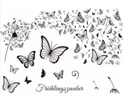 Silikonstempel Schmetterling Frühlingszauber