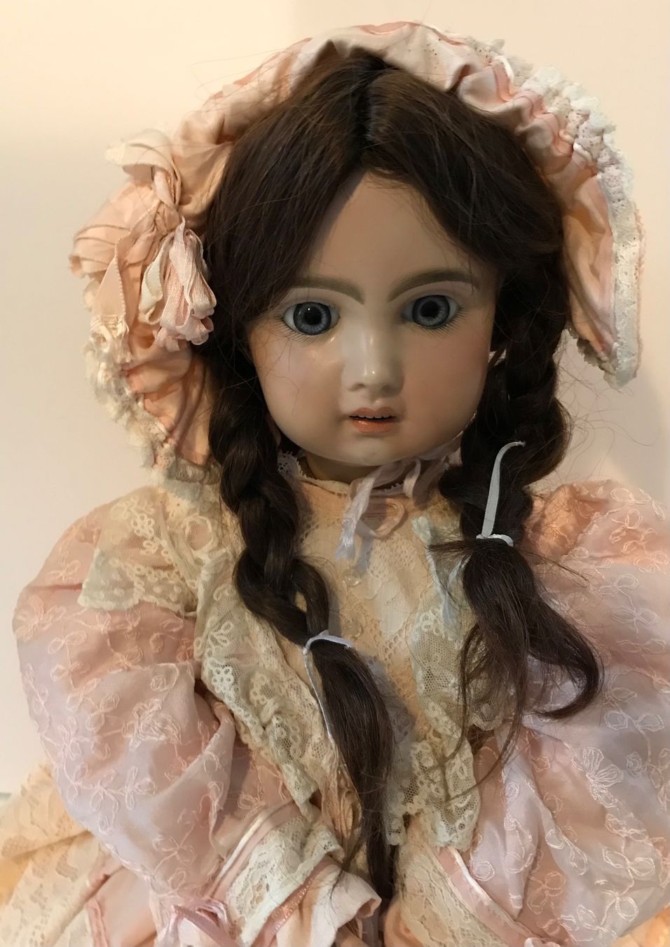 Robe Ancienne – Pour Bébé Ou Poupée, Style Vintage, Pièce Unique