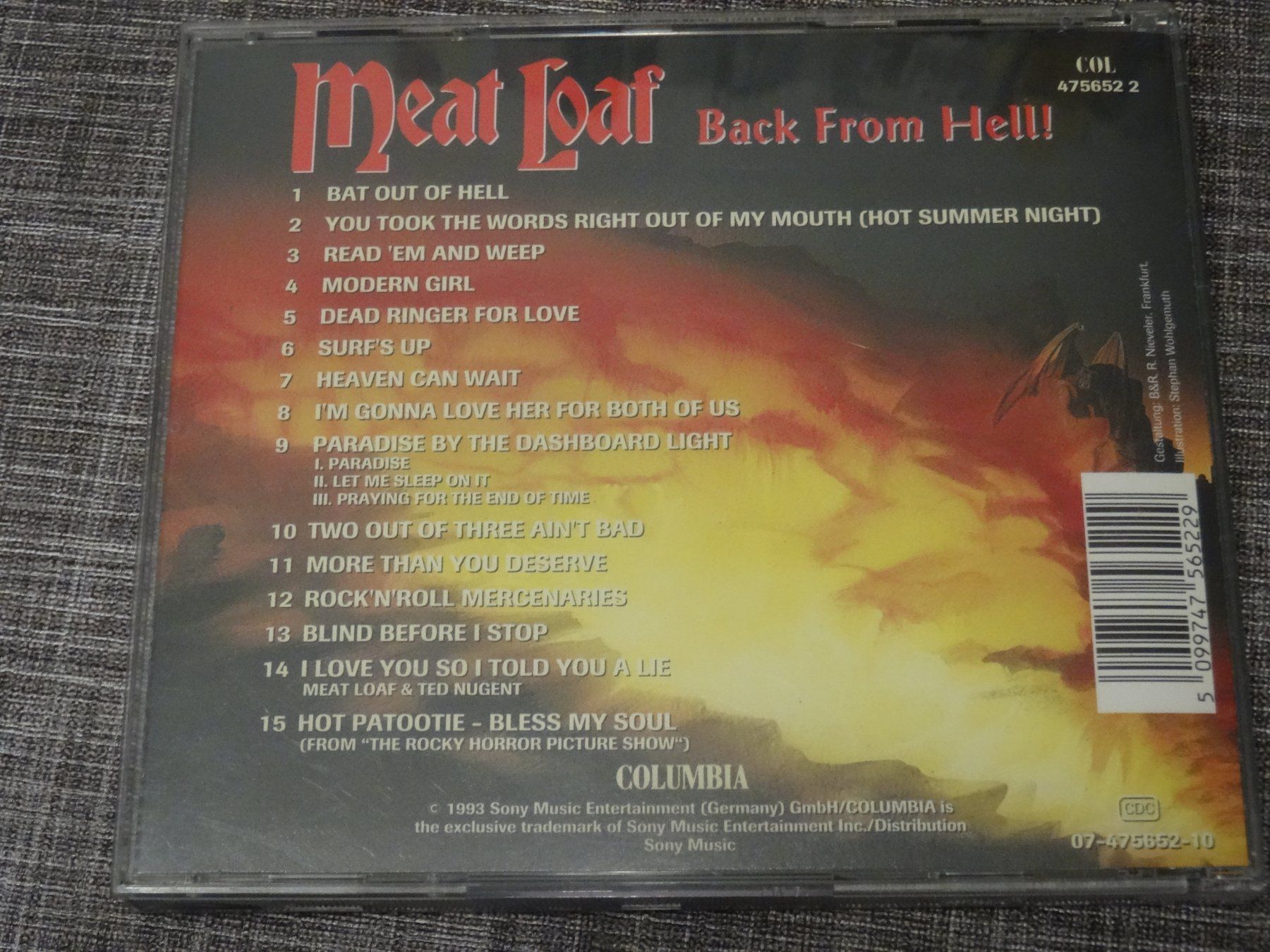 CDs: Meat Loaf Back From Hell CD - – D'occasion à Olten par Disc-Ausverkauf 1