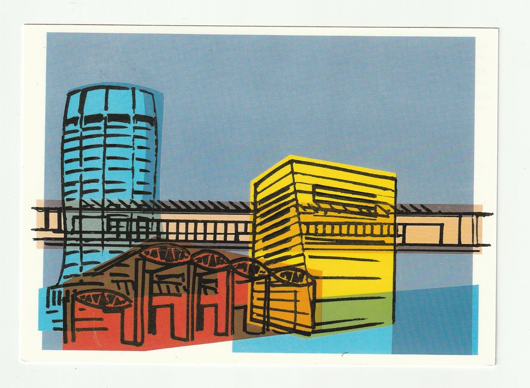 Alle Briefmarken: Ansichtskarte Tag der Briefmarke 2001 Basel Architektur – Gebraucht aus St. Gallen von Ricardo_Deals