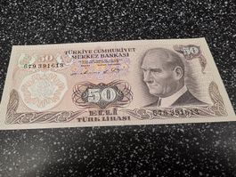 50 Türk Lirasi Banknote 