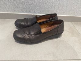 Braune Damen Leder Schuhe