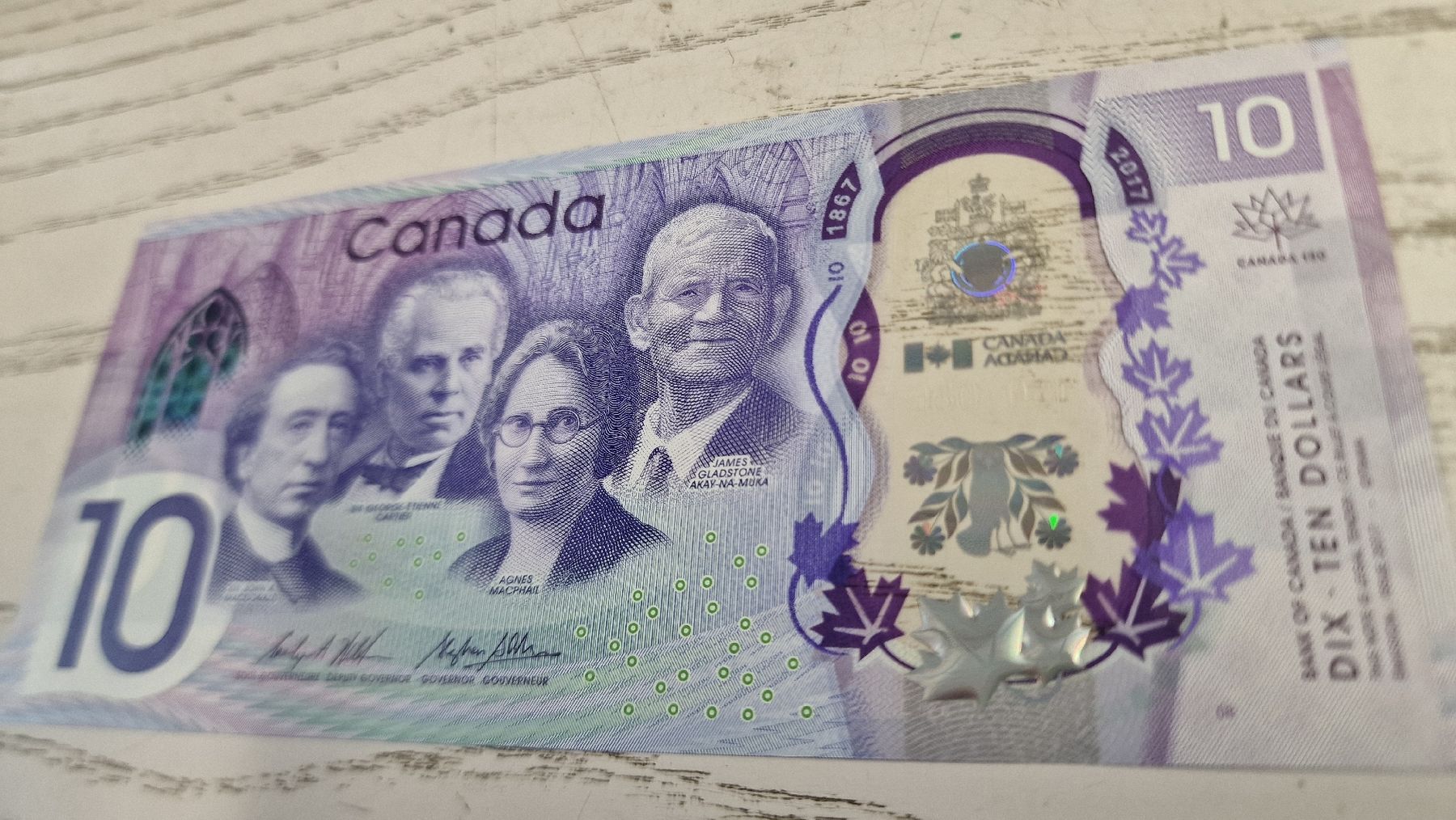 Billets de banque: Kanada 10 Dollar Banknote 2017  – Neuf avec emballage d'origine à Herisau par Antiques.AR