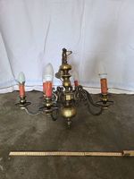 [Brocante] Lustre style baroque laiton 6 branches