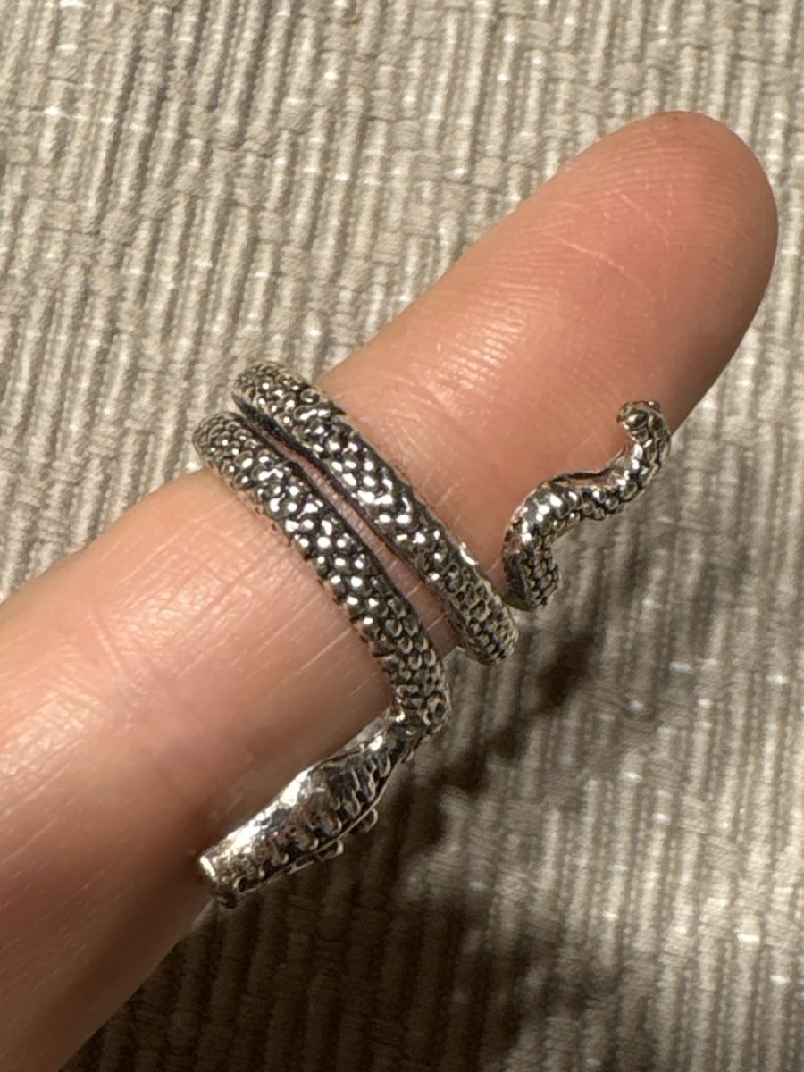 Anelli: Modeschmuck Fingerring Schlange / Gr 54 – Nuovo (secondo la descrizione) da Rümlang venduto da SchumBru10 3