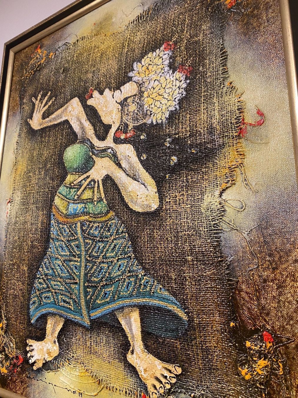 Dipinti: Indonesia Inspired „Welcoming Spirits” – Nuovo (secondo la descrizione) da Zürich venduto da NYDDYN 4