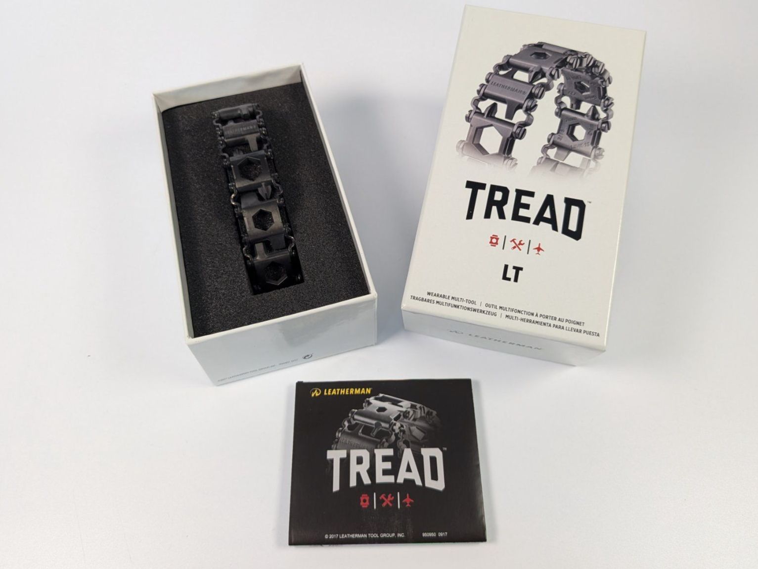Leatherman Tutti gli attrezzi: Leatherman Tread LT Multitool neu und originalverpackt – Nuovo e nell'imballaggio originale da Ostermundigen venduto da TradeLab