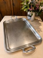 Tablett mit Henkeln Metall Gebraucht
