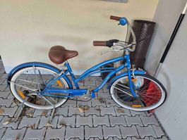 Retro Beachcruiser "California Sunrise" Damenrad