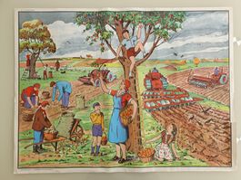 Affiche scolaire n°1 La Rentrée & N°2 En Automne