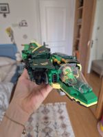 Lego Ninjago Jet Flugzeug grün mit Figur guter Zustand