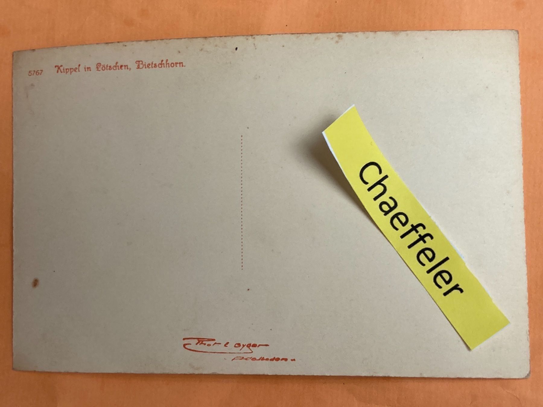 Cartoline postali: Kippel in Lötschen, Bietschhorn – Usato da Zürich venduto da Chaeffeler 1