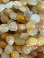 Strang echte yellow topaz Nuggets 6-8 mm