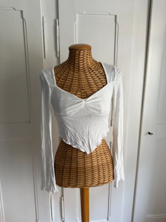 Langarmshirt weiss XS