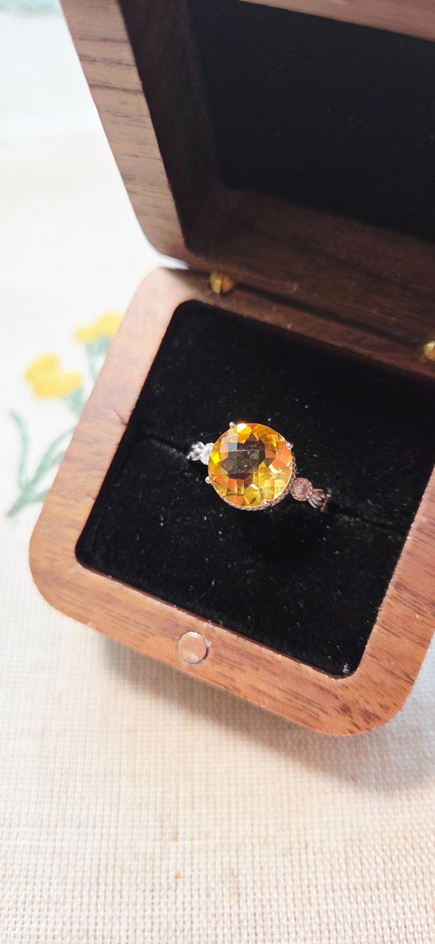 Anelli: NEW - S925 Citrine Ring (Adjustable) – Nuovo (secondo la descrizione) da Zürich venduto da cin_wcf6 2