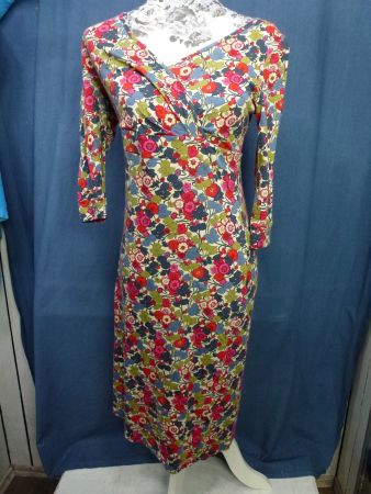 ELLEN EISEMANN KLEID HALBARM LUXUS DESIGNER KLEID GR M HERBS