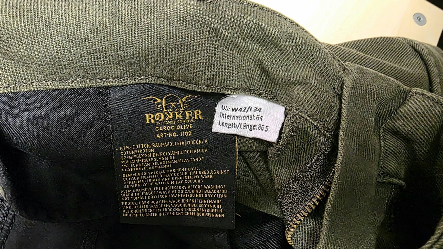 Rokker Hosen: Rokker Cargo Olive – Gebraucht aus Wittnau von ovi1212 3