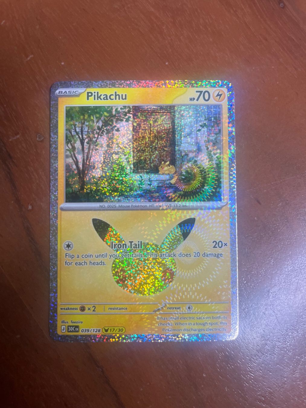 Pokémon Carte collezionabili: Pokemon 30th Pikachu Nr 039 – Nuovo (secondo la descrizione) da Winterthur venduto da saloun