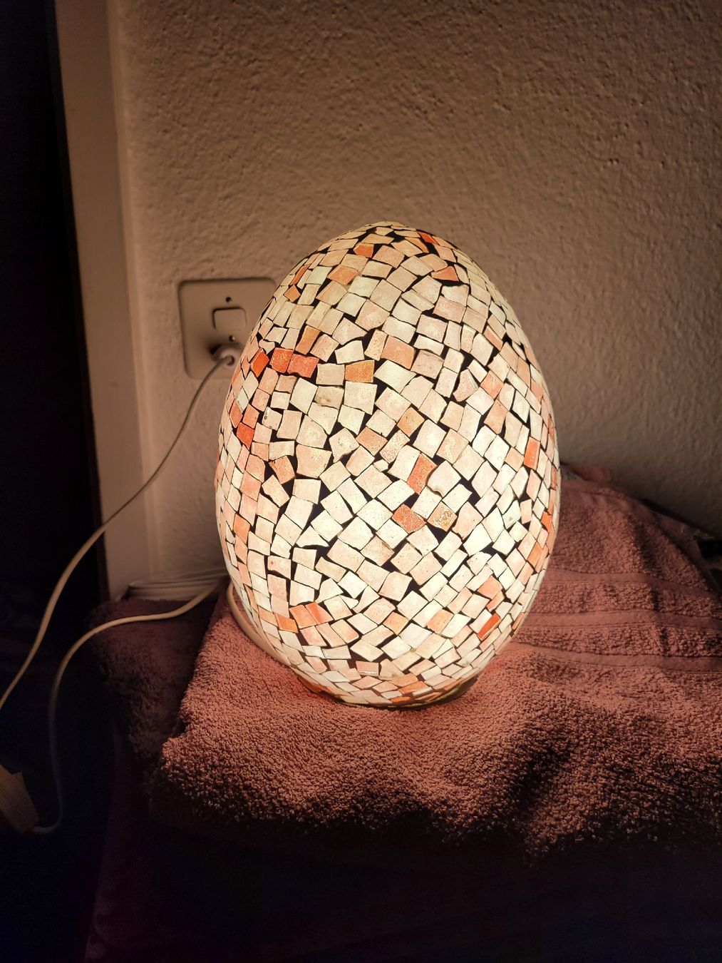 Lampade: Ei Lampe Mosaik handmade – Usato da Inwil venduto da Flower2325 1