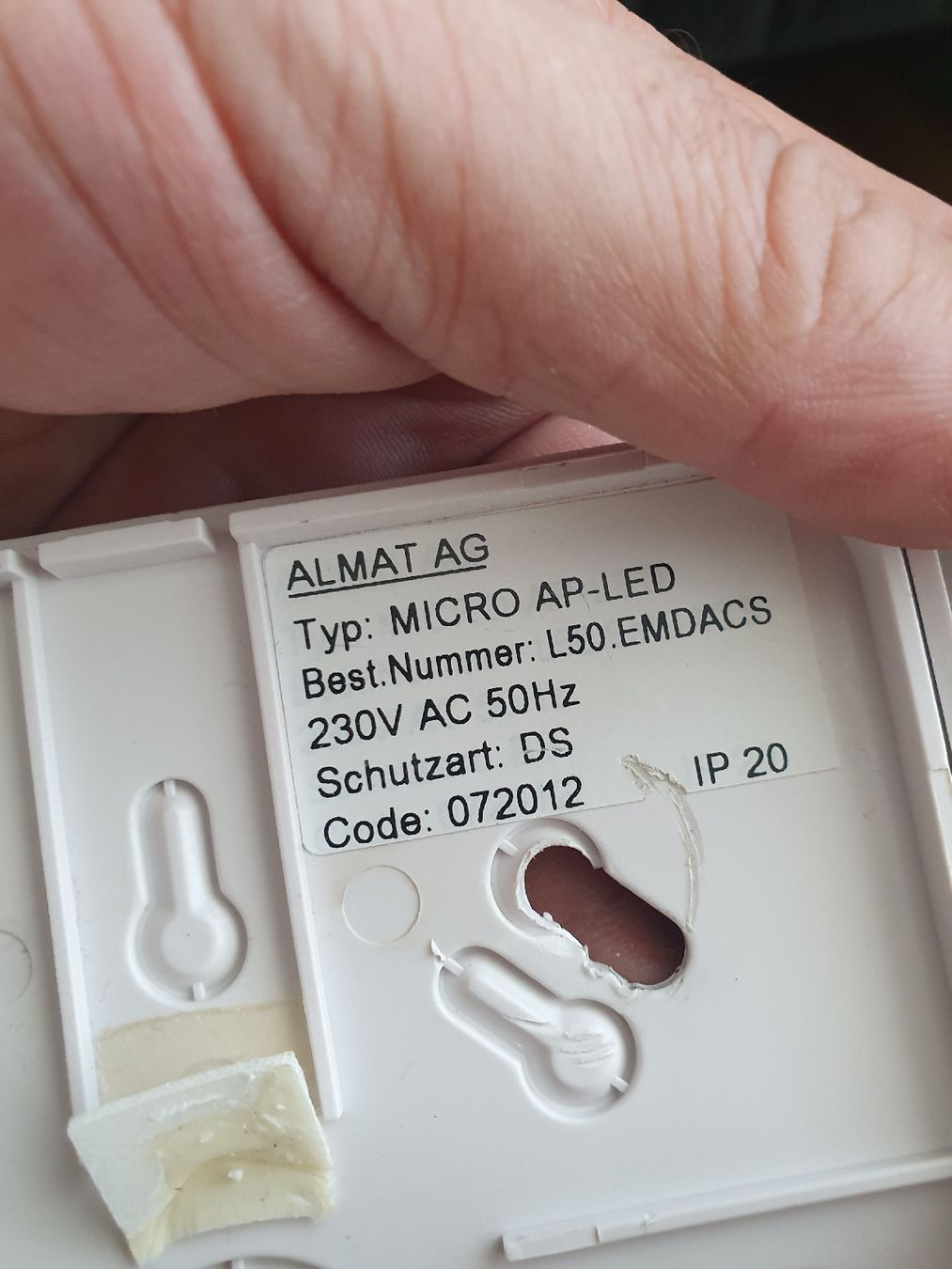 Lampade: Sicherheitsleuchte MICRO AP Not LED OHNE Batterie/AK – Usato da Zürich venduto da eymen20 4