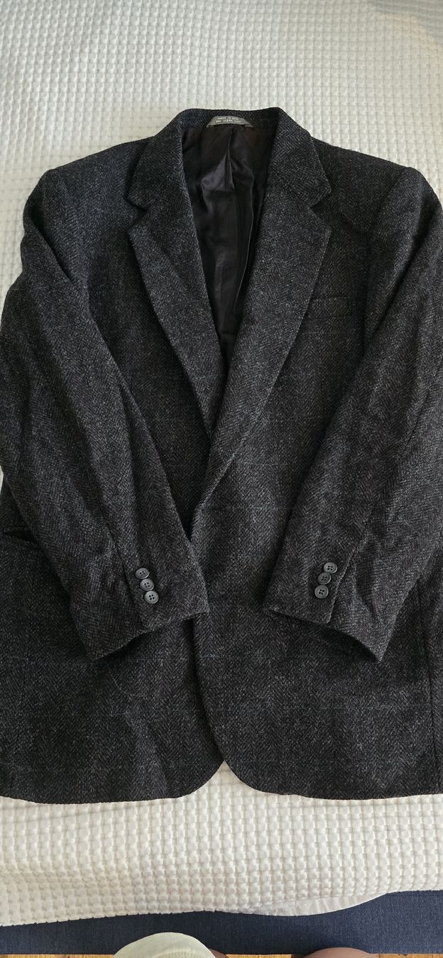 Vestes: Vintage-Blazer, graue Wolle, Oversize – D'occasion à Heerbrugg par mis_592c