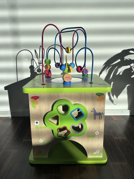 Wooden Activity Cube with Motor Skills Loops (Gebraucht) in Wetzikon ZH ...