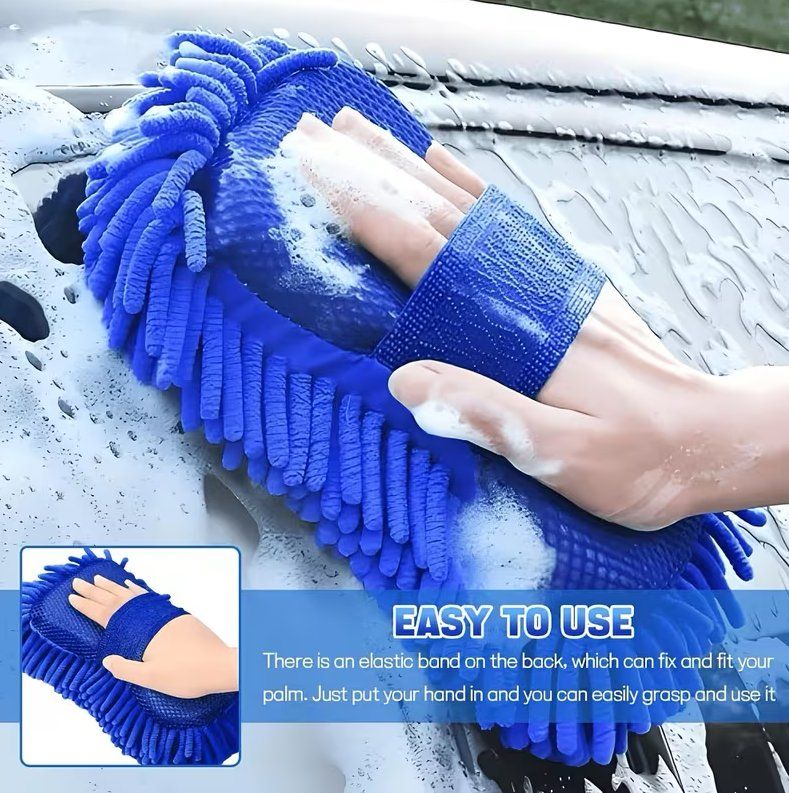 Altro per la casa: Ultra-Saugfähiger Chenille Mikrofaser Auto Waschhandschuh - – Usato da Jonen venduto da BMWE369 3
