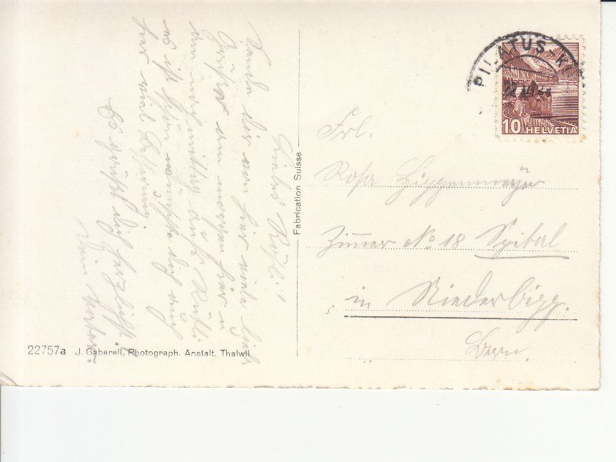 Cartoline postali: Pilatusbahn 1942 – Usato da Bürglen TG venduto da StampGraf 1
