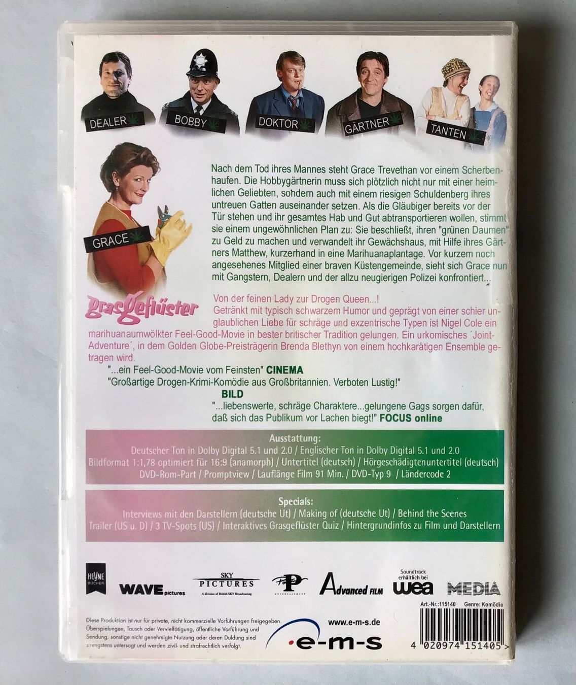 Tutti i DVDs: DVD: Grasgeflüster – Usato da Bubendorf venduto da Alpenheidi 1