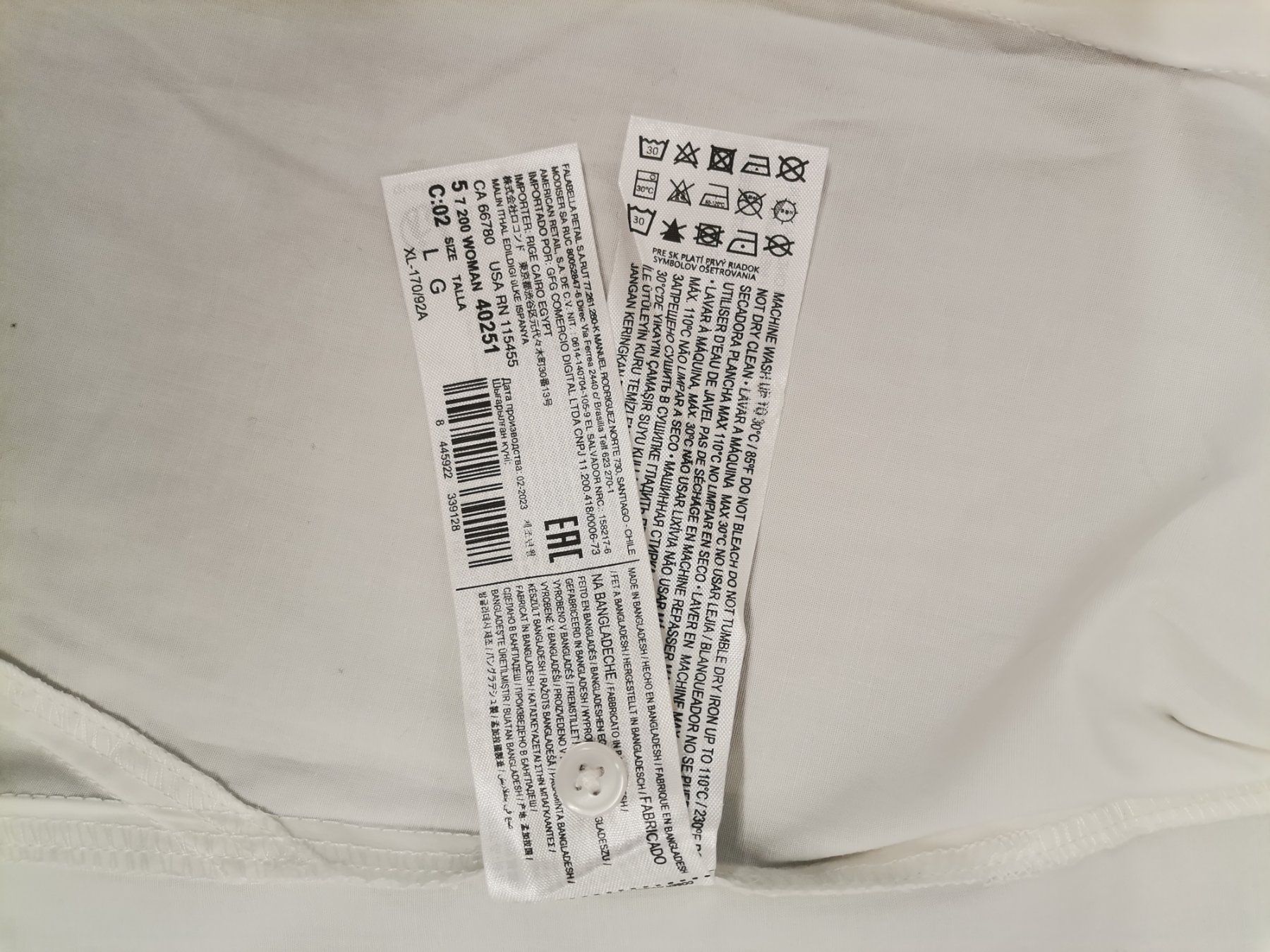 Mango Camicette: MANGO Damenbluse Gr. L weiss – Nuovo (secondo la descrizione) da Schaffhausen venduto da Restwert_SH 5