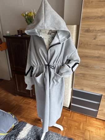 Mantel mit Strickarmen Neu (XL)
