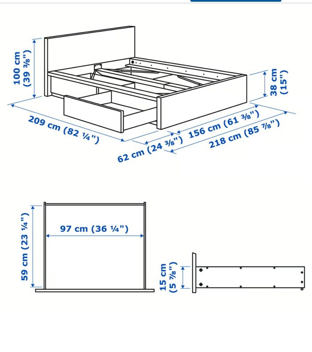Ikea Letti: Bett Malm Ikea – Usato da Luzern venduto da Stevan08 1