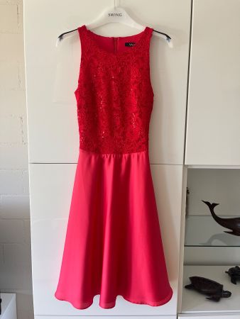 SWING Partykleid - Pailletten & Rückenausschnitt, 36, NEU