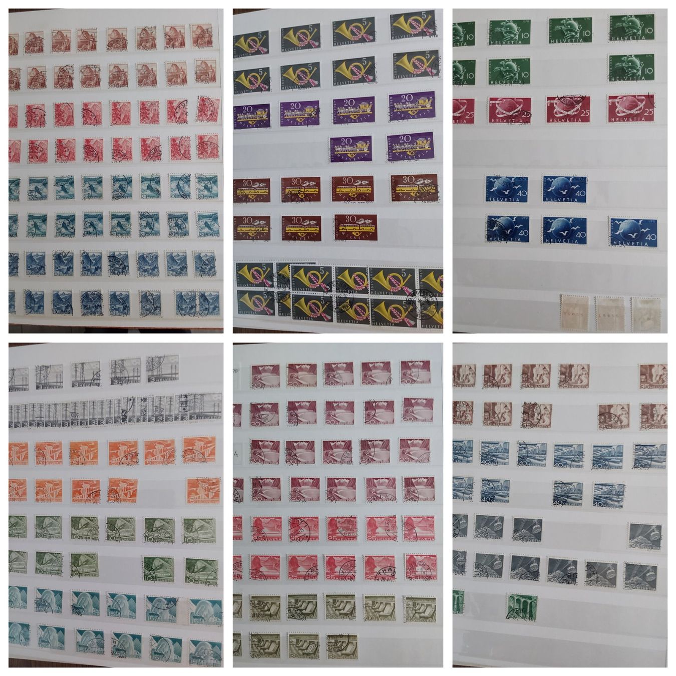 Tutti i francobolli: 2 Stk. CH Briefmarken-/Dublettenalben – Usato da Münchwilen AG venduto da Nesar 8