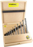 FAMAG HM-Holzspiralbohrer-Set 10-teilig im Holzkasten
