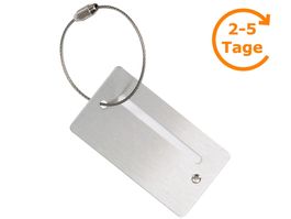 Gepäckanhänger, Aluminium, mit Sichtfeld