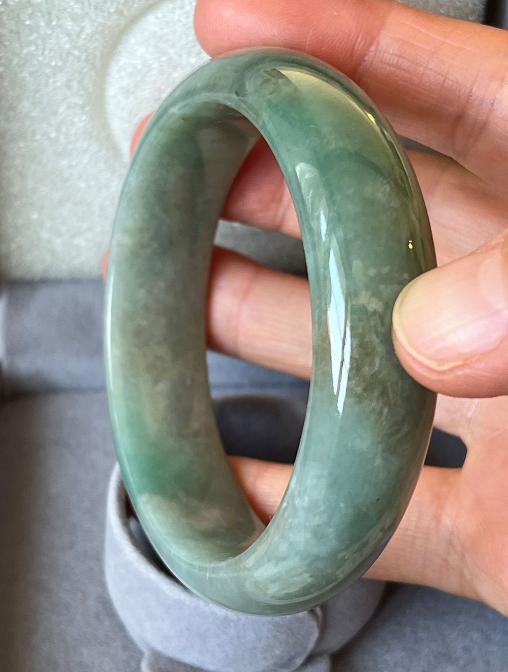 Bracciali & Braccialetti: Armreif Jadeite-Jade 58.4 mm Typ A – Nuovo (secondo la descrizione) da Bern venduto da Steinfieber 6
